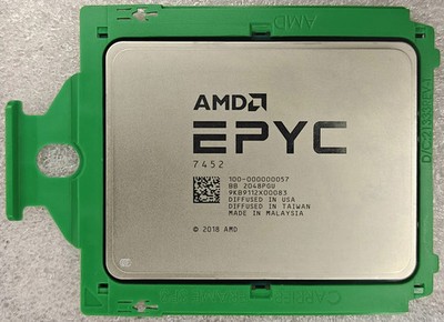 AMD EPYC 7452 CPU Processor 32 Cores 64 Threads 2.35GHz up to 3.35GHz UnLocked