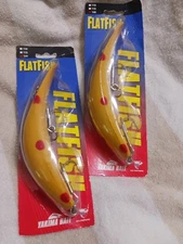 T60 Flatfish Classic Lure Lot By Worden's- Yellow Red Black Spot. Made In USA