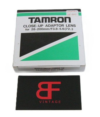 Tamron Close-Up Adaptor Lens for 28-200mm F3.8-5.6 (72mm) New Old Stock EL4844