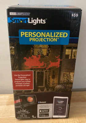 Gemmy SMART LIGHTS Multi-Color Personalized Projection (New in Box)