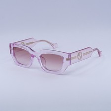 New Gucci GG1558SK 003 Transparent Light Pink/Burgundy Gradient 51-22-145 Sun...