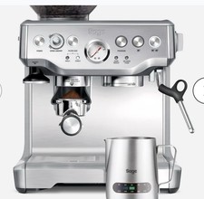 Sage BES875UK Barista Express Bean-to-Cup Espresso Machine Grinder Steam Silver
