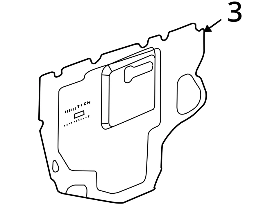 Chevrolet Pontiac Equinox 2005-2009 sello de torrente FRT S/D T/PNL 20795242 NUEVO OEM Foto 3 de 3