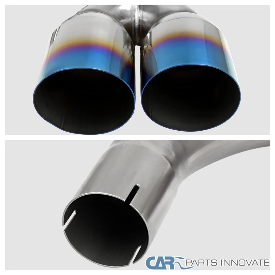 Fits 2009-2014 Genesis Coupe 2.0T Burnt Tip SS Catback Exhaust Muffler System Foto 3 de 4