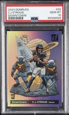 2023 PANINI DONRUSS DOWNTOWN! #D2 CJ STROUD PSA 10