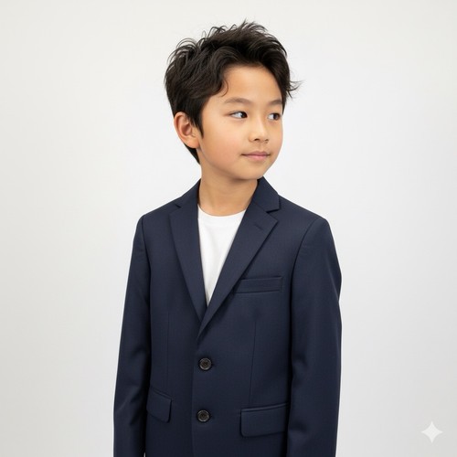 Giacca tuta blazer Lauren Ralph Lauren ragazzo blu navy 8R chiesa matrimonio formale - Foto 1 di 15