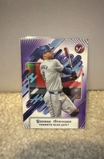 🔥ONLY /99🔥2025 Topps Pristine George Springer Purple Refractor /99