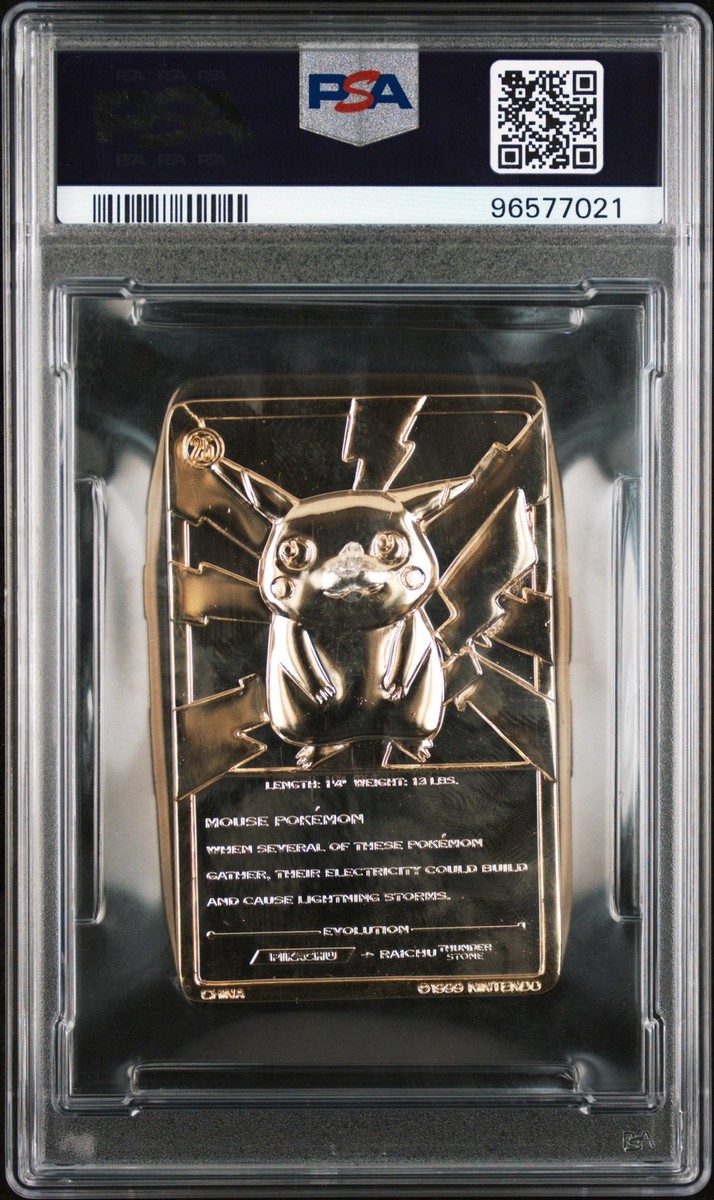 PSA 8 NEAR MINT POKEMON BURGER KING GOLD CARD 1999 PIKACHU ✨POP