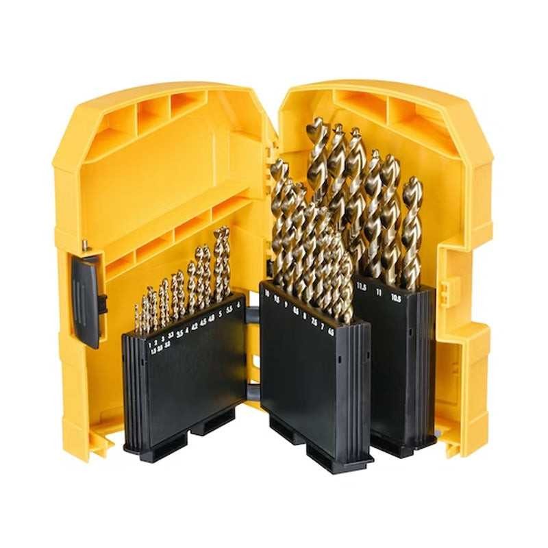 Forets métal HSS-G DEWALT DT7926-XJ en coffret de 29 pièces pour perçage acier