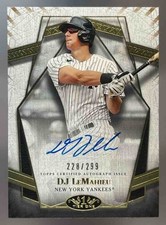 2022 Topps Tier One DJ LeMahieu Prime Performers Auto /299 #PPA-DJL Yankees