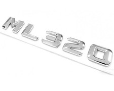 F&uuml;r Mercedes Benz ML320 Schriftzug Embleme Aufkleber Logo Badge Auto Silber