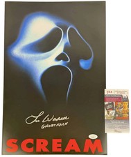 Lee Waddell signed 12x18 Poster Ghostface Scream JSA Authentication