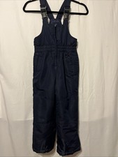 Faded Glory Youth XS 4-6 Blue Bib Snow Overalls Pants