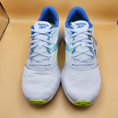Reebok Energen Tech Plus 2 Unisex Size 10.5 Blue Lime White Running Sneakers