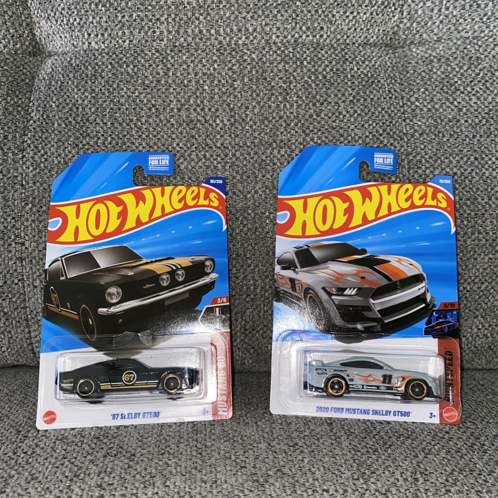 Hot Wheels 1967 and 2020 Ford Mustang Shelby GT500 2 Cars for 1 NWT
