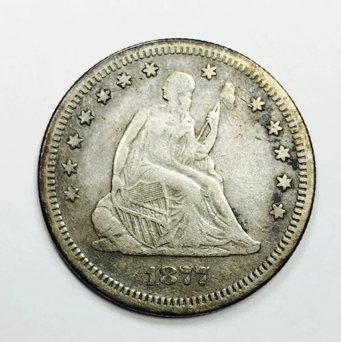 *1875 S SEATED LIBERTY QUARTER DOLLAR* *SCARCE TYPE* NR #G3788