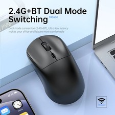 Wireless 2.4G USB Bluetooth Lightweight 1600 DPI Mouse Comforts Mute Silent Ga