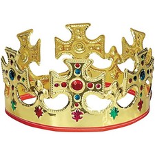 King Crown Gold Plastic One Size 1 Pc