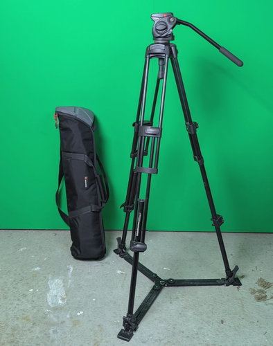 Manfrotto 501HDV Fluidkopf + 351MVB Stativ mit strapazierfähigem Koffer - Top Zustand!