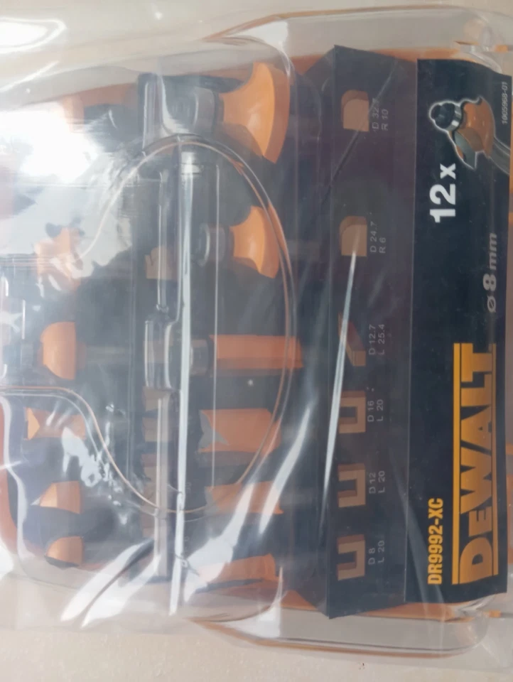 neuf coffret fraise 12 pieces DEWALT 8 MM DR9992 XC - Photo 2/4