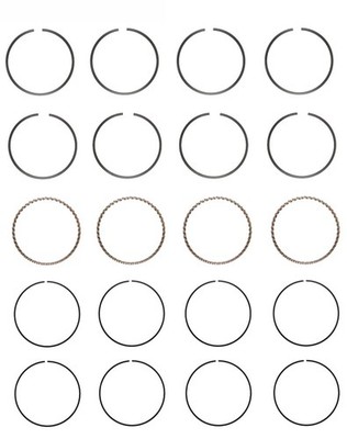 EngineTech Piston Ring Set for 1 Engine Standard Size Standard Size  Direct Fit