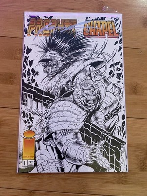 PROPHET CHAPEL (1995) #1 SIGNED BY ROB LIEFELD | B&W Sketch VARIANT
