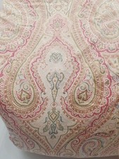 HTF Vintage Lauren Ralph Lauren Gold Red Paisley Queen Comforter Green Tag