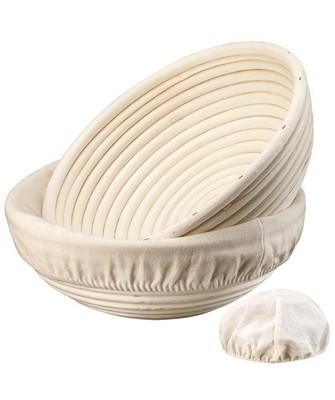 2-Piece Non-Stick Sourdough Proofing Basket Set - Elevate Your Baking