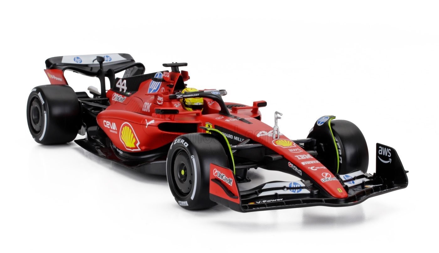 1:18 Bburago B18-16812H Lewis Hamilton #44 Ferrari SF-23 First Test Fiorano 2025