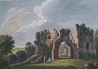 1784 Druck Restormel Castle bei Lostwithiel, Cornwall. Verlag, S Hooper.