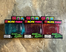 Nee Doh Nice Cube Lot of 3 in Blue Purple Pink