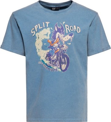 King Kerosin T-Shirt Oilwashed ''Split Road'' KKU41064