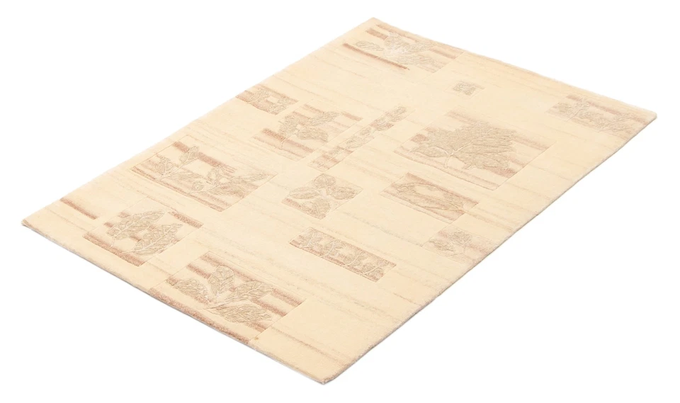 Traditional Hand-knotted Oriental Carpet 3'7" x 5'5" Wool/Silk Area Rug - Image 4 of 4