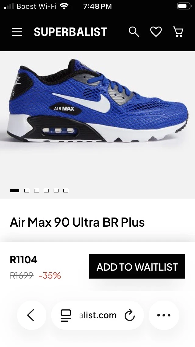 Nike Air Max 90 Ultra BR Blue for Sale | Authenticity Guaranteed