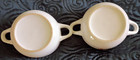 VTG American Red Cross Double Handled White Ceramic Soup Bowls w/Red Interior — photo 4