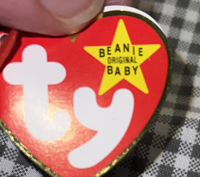 Ty 1993 Chocolate the Moose Original Beanie Baby with Rare Tag