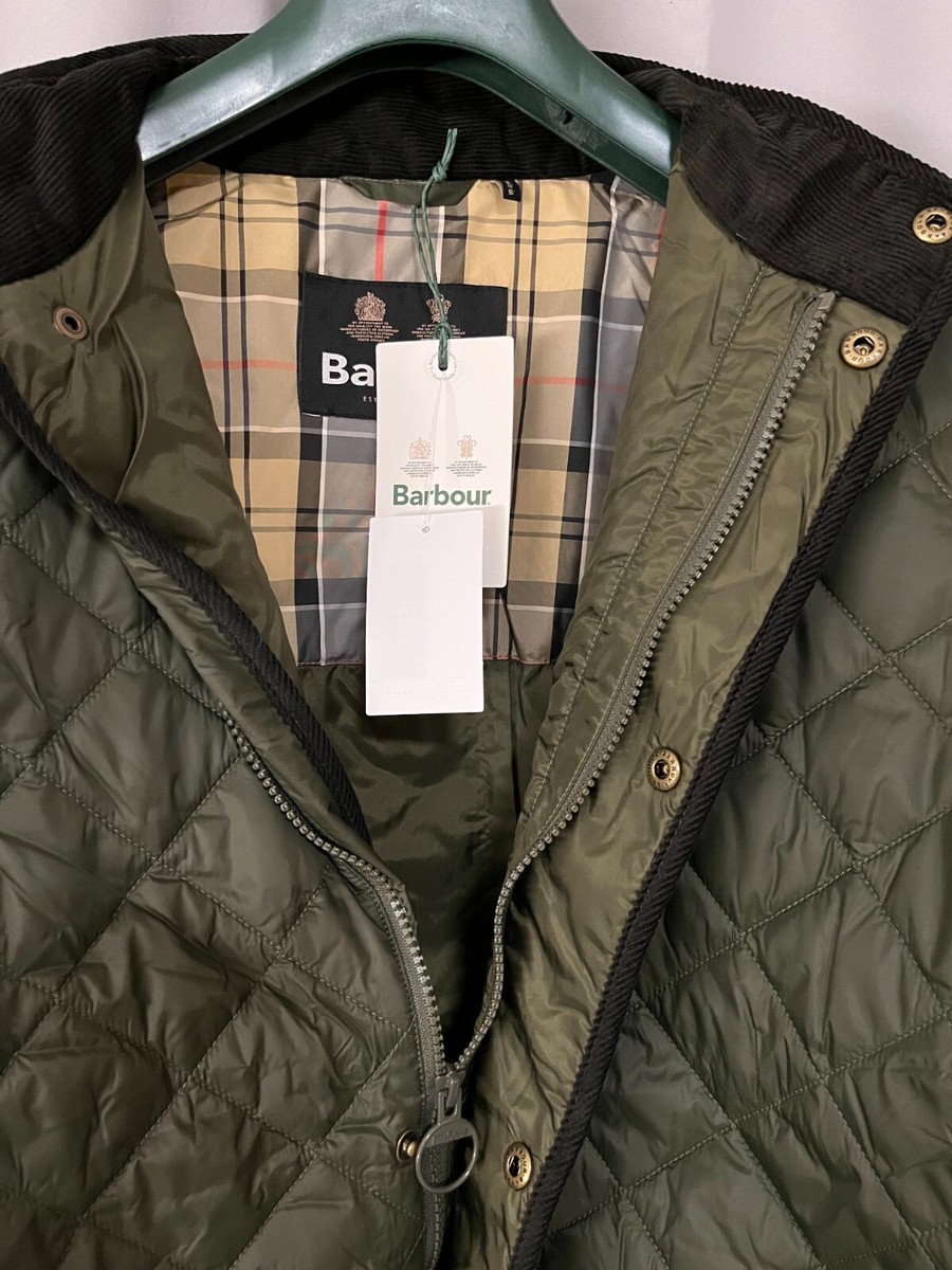 Barbour Cavendish Quilted Jacket in Olive MSRP$320 British Luxury