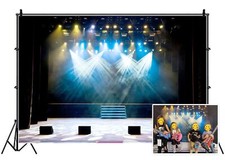 6x4ft Luxury Stage Spotlight Backdrop Concert Live Plateform Banner Vintage C...