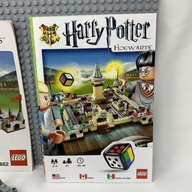 LEGO 3862 Harry Potter Hogwarts Board Game & Lego Games (set of 2) NO BOX