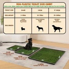 Dog Grass Pad with Tray Small Dog Litter Box 2 pc, 16 x 23
