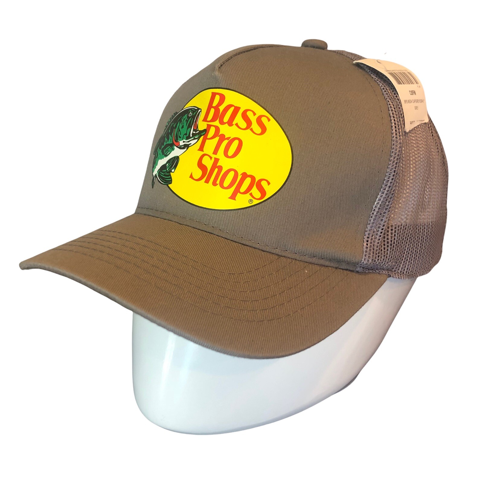 Bass Pro Shops Mesh Logo Fishing Grey 