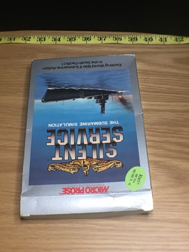 Atari 400/800 Computer SILENT SERVICE Video Game 1985 - Picture 7 of 10