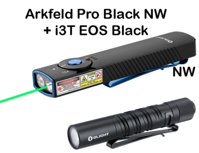 オーライト　Olight Arkfeld Pro ブラック Olight Arkfeld Pro Black NW EDC Flashlight (LED Light/UV/Green