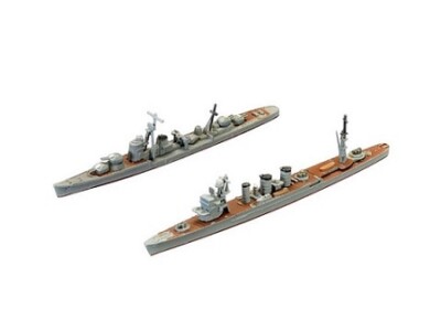 F Toys 1:2000 Light Cruiser Isuzu & Destroyer Wakatsuki - Waterline