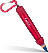 Lumber Crayon Holder for 1/2" Round or Hexagonal Crayons, Metal Holder Ideal for