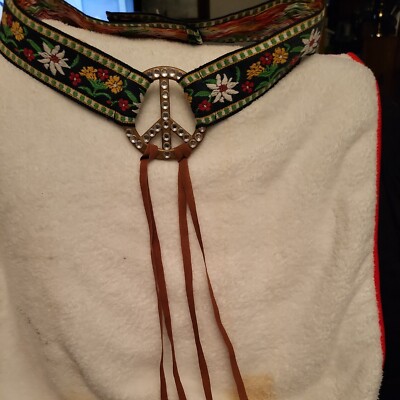 STIRNBAND HIPPI PEACE SCHILD