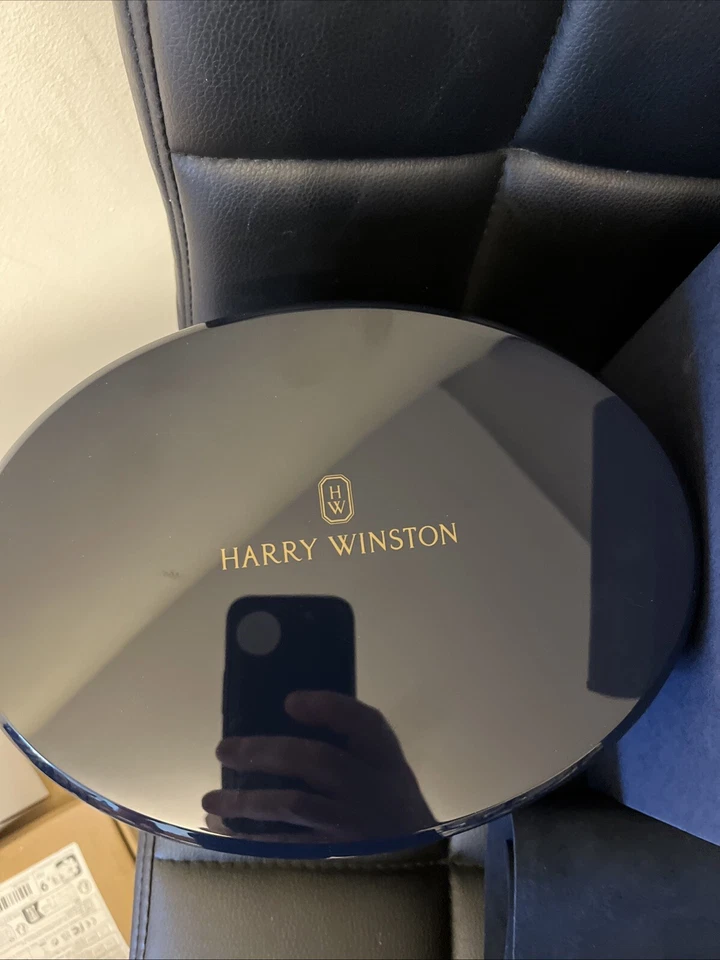 Caja de almacenamiento de reloj Harry Winston GENUINA. ¡Juego completo de tela interior y exterior!! Foto 4 de 4