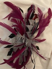 Beautiful Fascinator Black,Grey and Plum