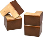 Bed Risers 4 Inch Wood Furniture Risers Pack of 4 Sofa Legs for Couch Dresser Ca