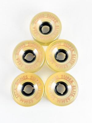 NOS (5) Vintage Bones Super Elite 62mm 101A Clear Powell Wheels | eBay